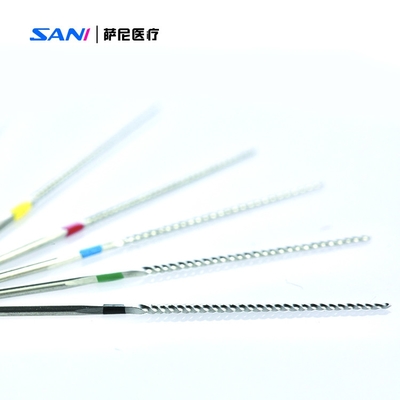 คลองรากฟันสแตนเลส U ไฟล์ 32mm 15 #-40 # สำหรับการรักษาคลองรากฟัน