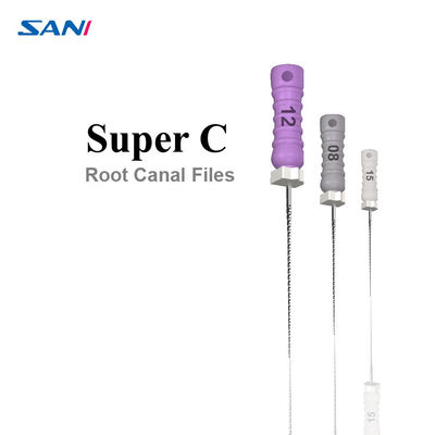 ไฟล์ K ทันตกรรมสแตนเลส , 6 ชิ้น / กล่อง Hand Reamer Dental