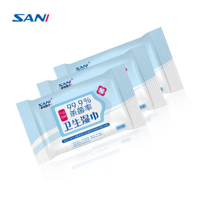 180x180mm Anti Bacteria Wet Wipe กระดาษทิชชู่เปียกไม่ทอ