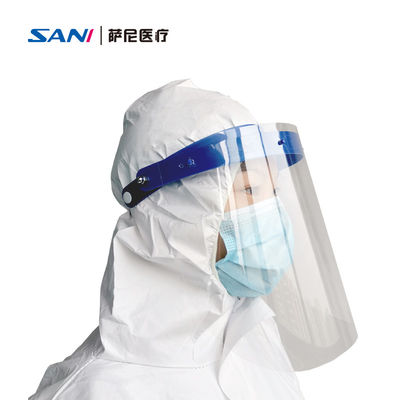 ราคาดี หน้ากากป้องกันใบหน้าแบบปรับได้หลายแบบแบบใช้แล้วทิ้ง Anti Splash Anti Fog ออนไลน์